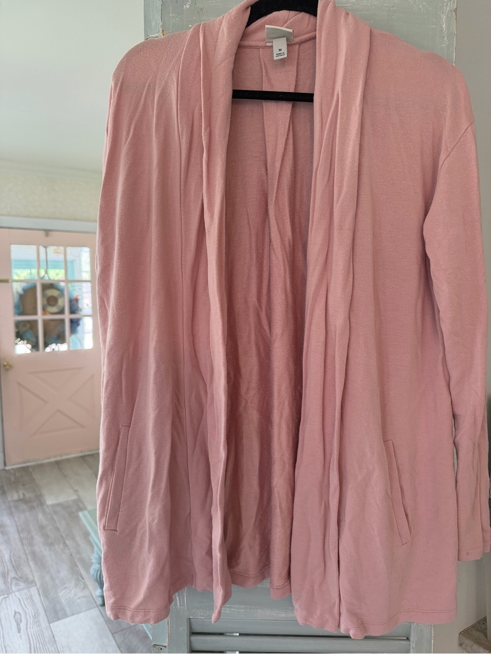 a new day Blush Pink Open-Front Cardigan